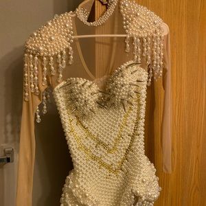 Pearls set jumpsuit/leotard